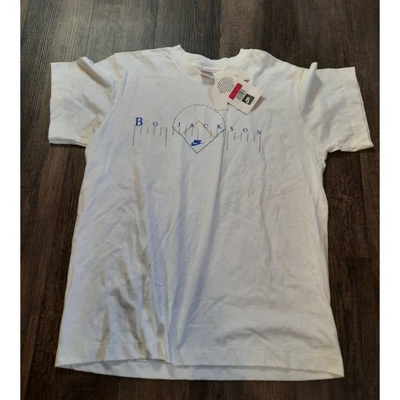 Vintage Nike Single Stitch Bo Jackson Big Graphic T Shirt Size Large Made In USA - Picture 1 of 6